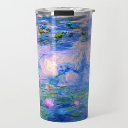 Water Lilies Claude Monet Restored Travel Mug