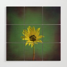 The yellow flower of my old friend Wood Wall Art
