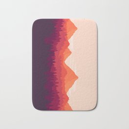 Peaceful sunset over mystical mountains - Landscape Bath Mat