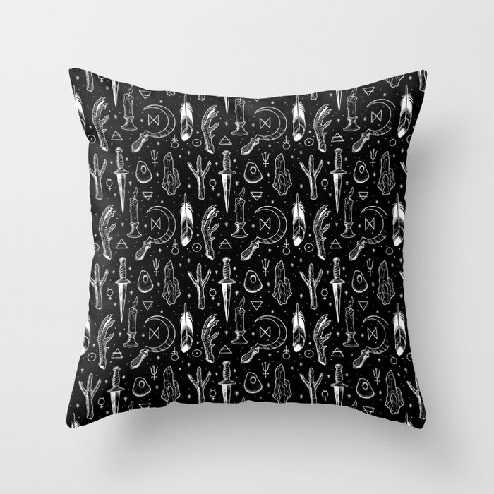 Accoutrements BLACK Throw Pillow