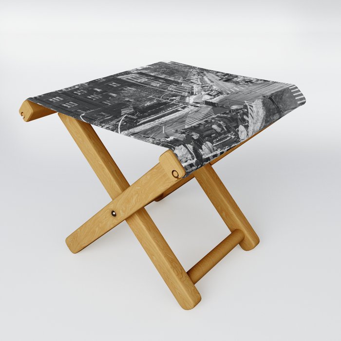 New York City | Black and White Photography | Winter Day Folding Stool