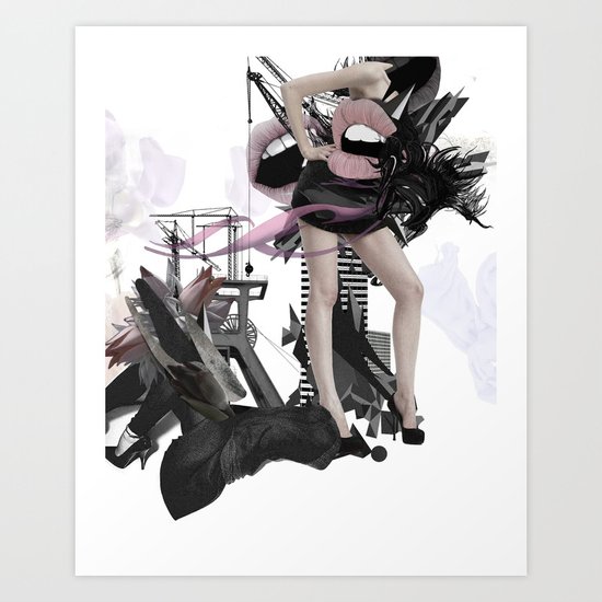 STANDING OUT Art Print