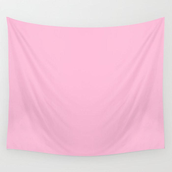 From The Crayon Box – Cotton Candy Pink - Pastel Pink Solid Color Wall Tapestry