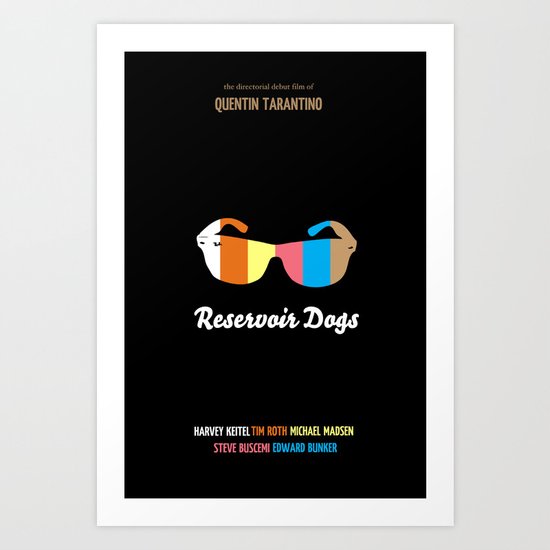Minimal Reservoir Dogs Poster Art Print