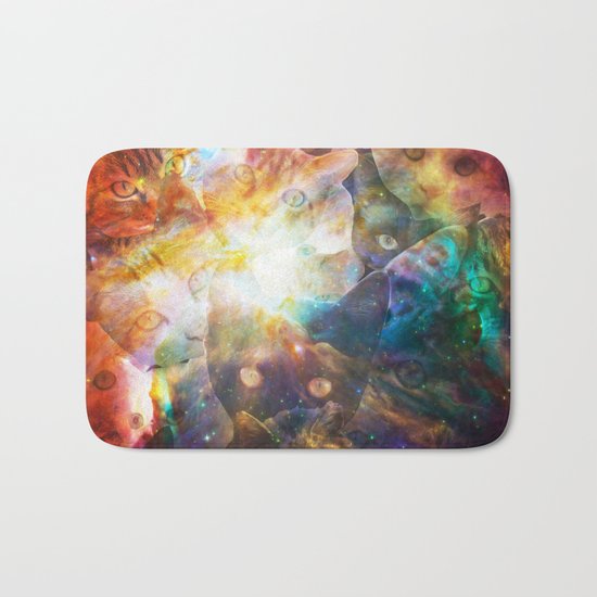 The Cat Galaxy Bath Mat