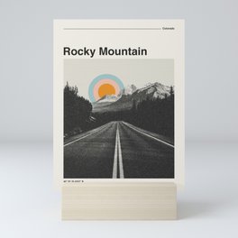 Rocky Mountain National Park Retro Print Mini Art Print