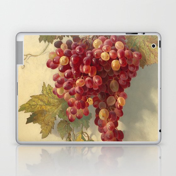 Grapes Against White Wall by Edwin Deakin Laptop & iPad Skin