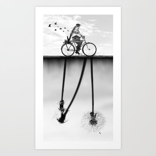 Go with the flow Art Print