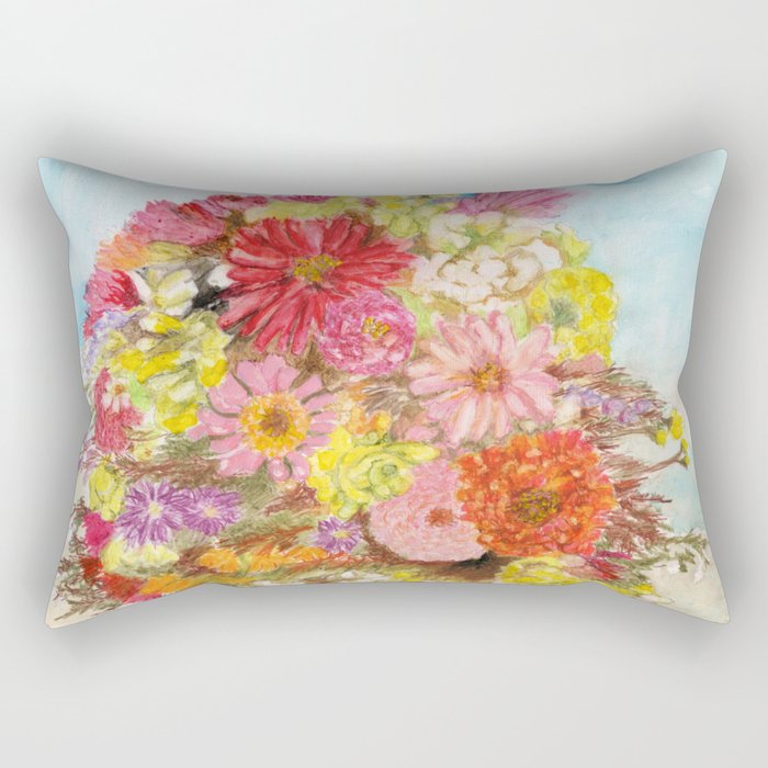Personal Bouquet of Blooms Rectangular Pillow