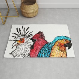 For The Birds Rug | Nature, Vector, Illustration, Animal 