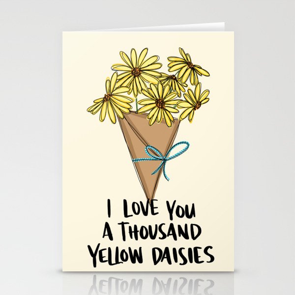 A Thousand Yellow Daisies Stationery Cards