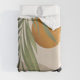 Abstract Art Tropical Leaves 47 Duvet Cover