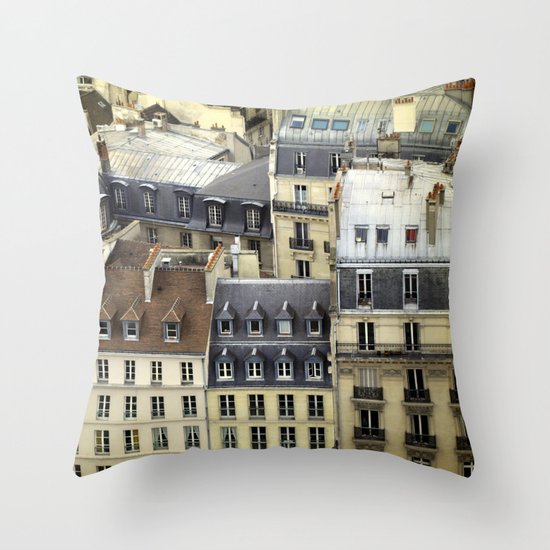 Paris Rooftop #2 Throw Pillow