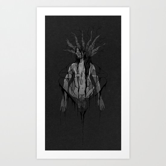 Schizophoned Art Print