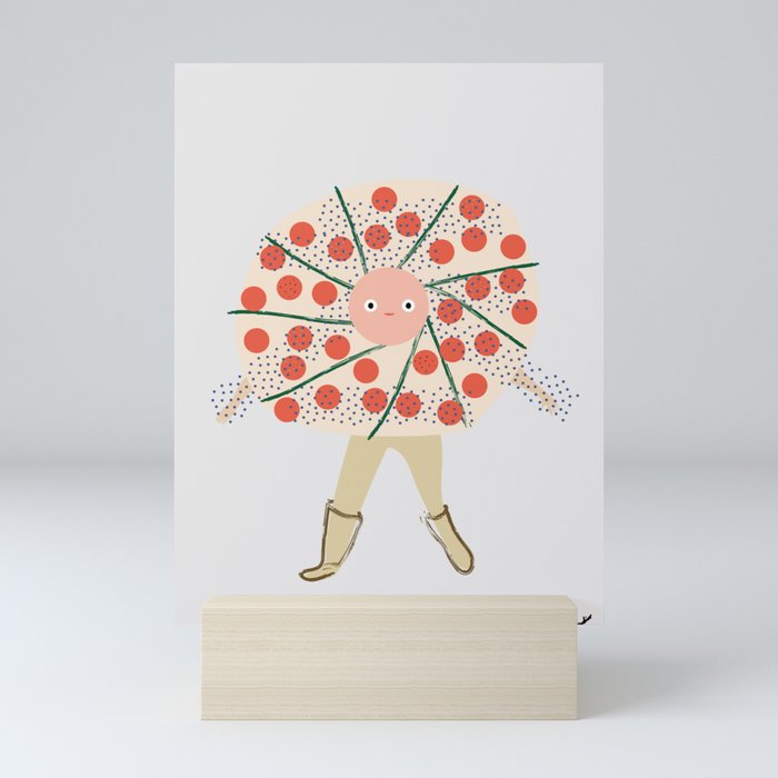 I am a Pizza Mini Art Print