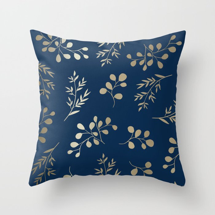 Navy blue christmas throw pillows deals