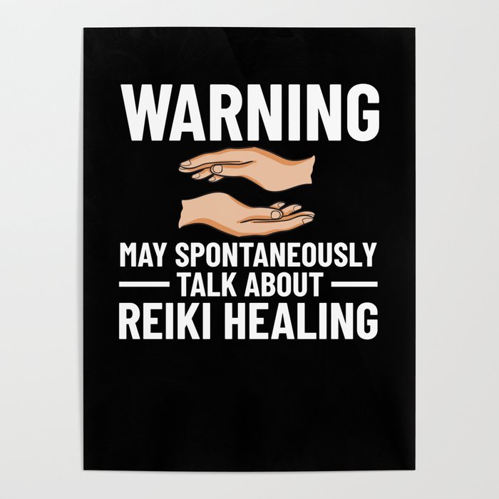 Reiki Healer Energy Healing Music Master Stone Poster