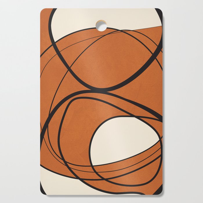 Abstract Line 36 Cutting Board