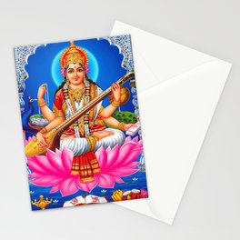 Goddess Saraswati Stationery Card