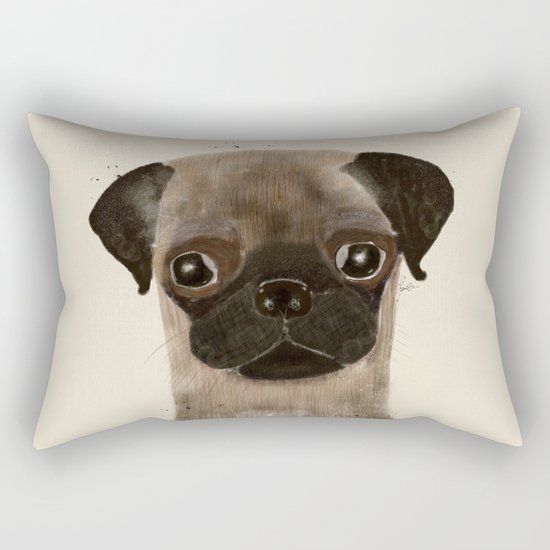 little pug Rectangular Pillow