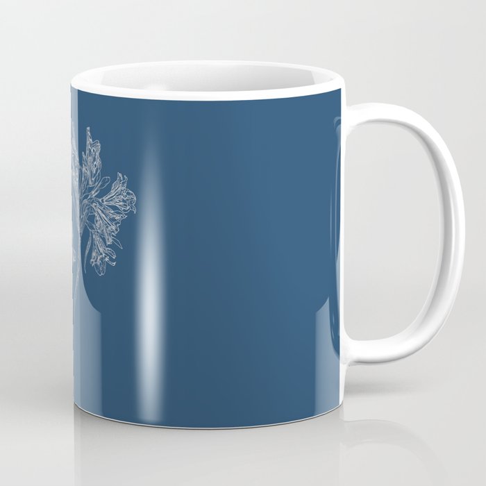 Parrot Lily Blueprint Coffee Mug