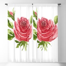 Red Rose Blackout Curtain