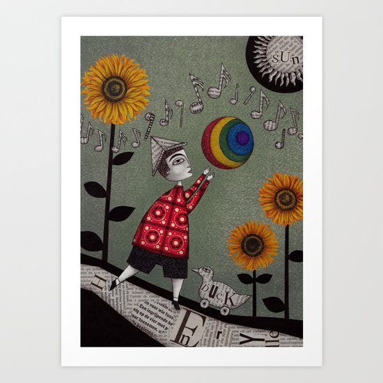 Henry's Rainbow Art Print