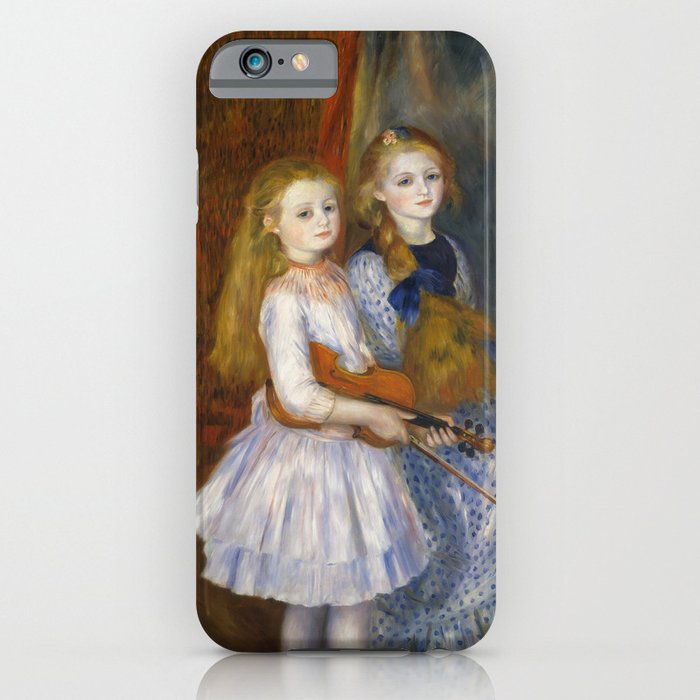 Auguste Renoir  -  The Daughters Of Catulle Mendes  Huguette  Claudine And Helyonne iPhone Case