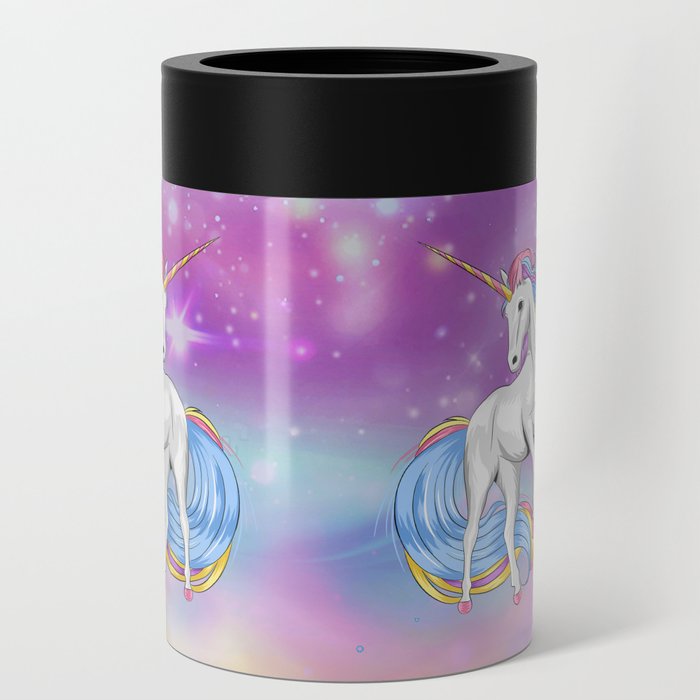 Rainbow Unicorn Can Cooler