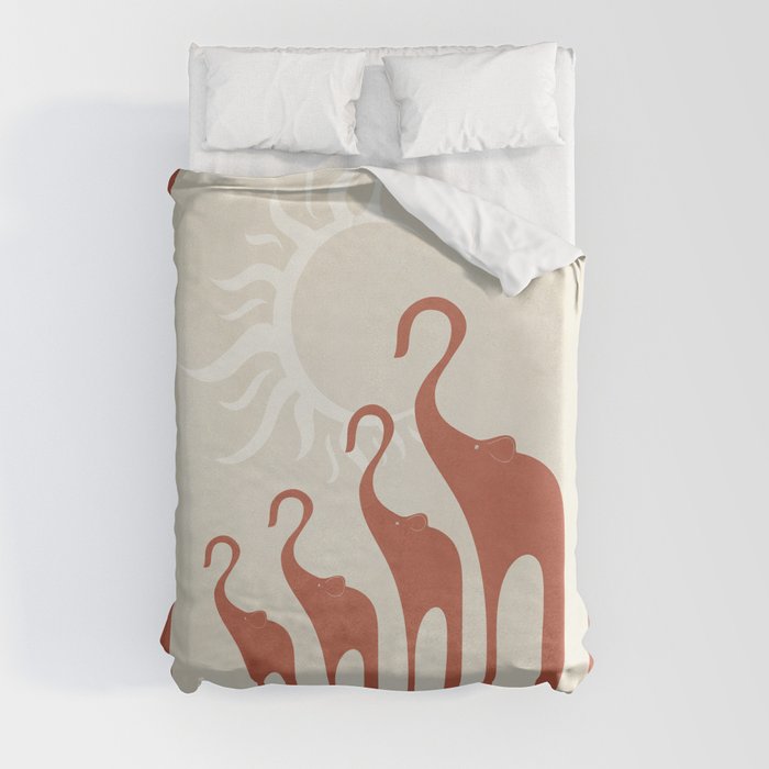 Abstract Elephants 03 Duvet Cover