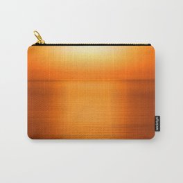 Sunset on the Water-Deep Orange Carry-All Pouch