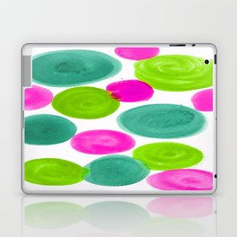 PINK AND GREEN DOTS Laptop & iPad Skin