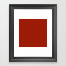Burnt Red Framed Art Print