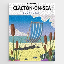 Clacton-on-Sea Seaside travel poster Jigsaw Puzzle