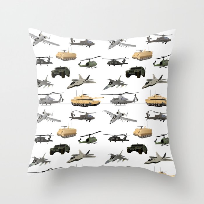 American Military Pattern Throw Pillow