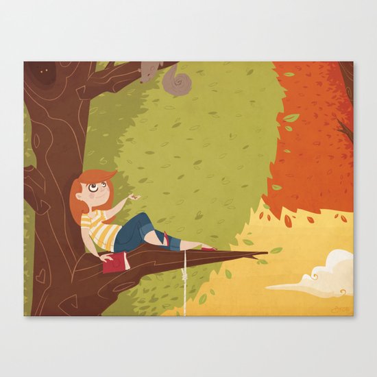 Up a Tree Canvas Print