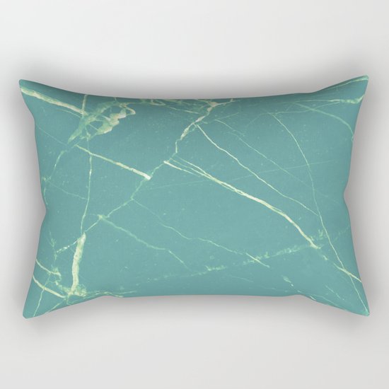 Turquoise Marble #society6 #buyart #decor Rectangular Pillow