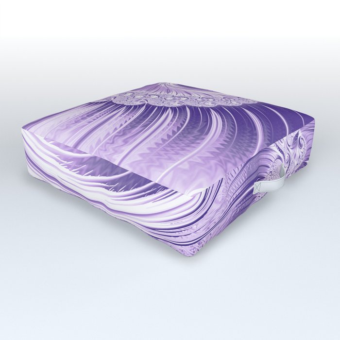 Ultra Violet Luxe Spiral Pattern | Trendy Color of the Year 2018 Outdoor Floor Cushion