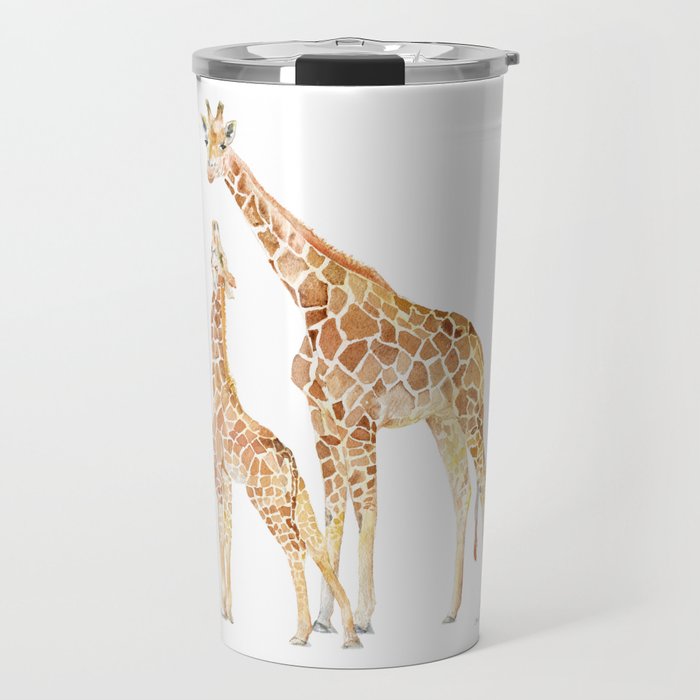 Mother and Baby Giraffes Travel Mug