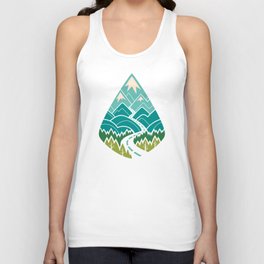 The Road Goes Ever On: Spring Unisex Tank Top