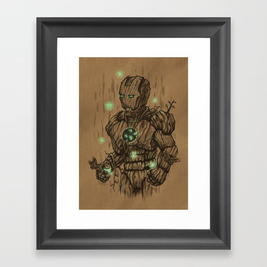 Wooden Man Framed Art Print