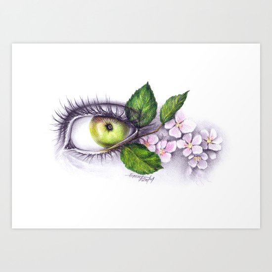 Apple of my eye Art Print