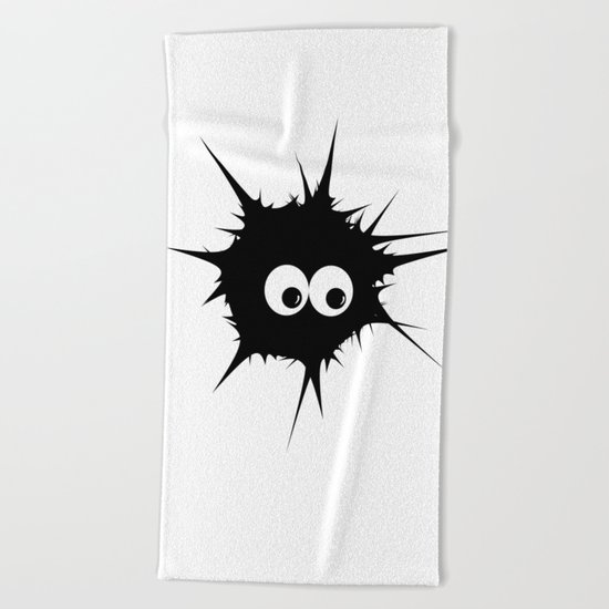 Cute monster furry Beach Towel