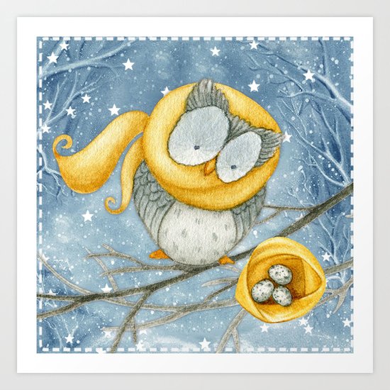 Winter animal #5 Art Print