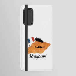 Bonjour French Croissant France Lover Android Wallet Case