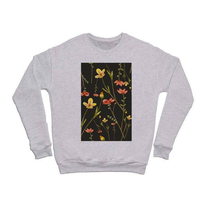 Wildflower pattern floral nature design Crewneck Sweatshirt