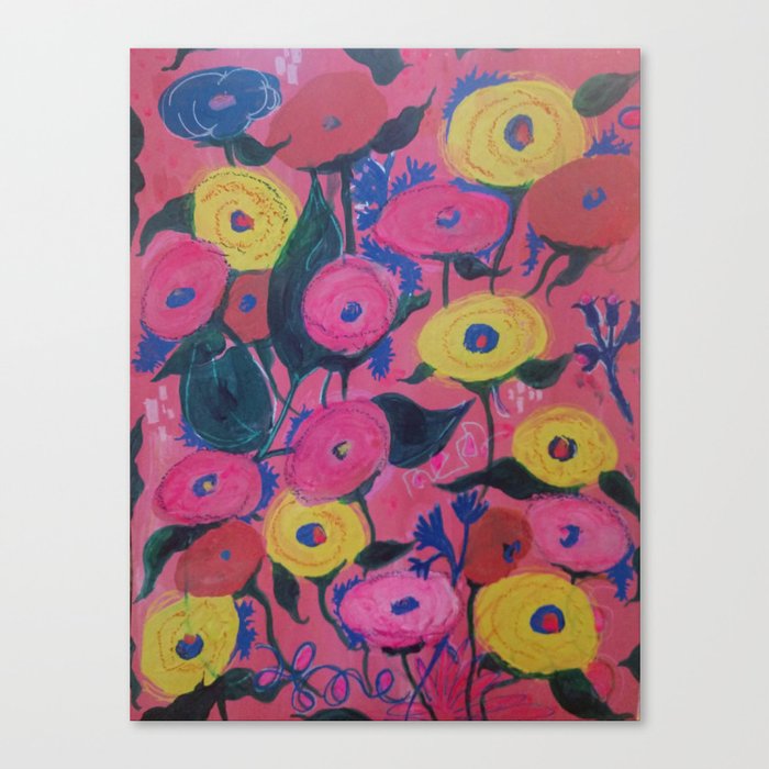 Poppy Pink Canvas Print