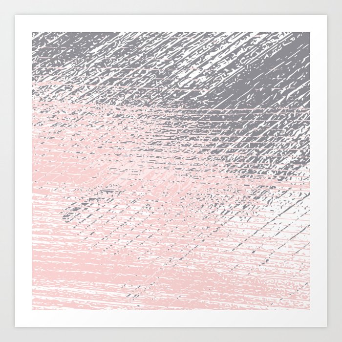 Pink Pastel And Grey Background Art Print By Artsimo Society6,Home Interior Design Modern Bedroom