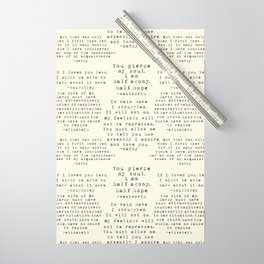 Passion of Jane Austen - Cream Wrapping Paper