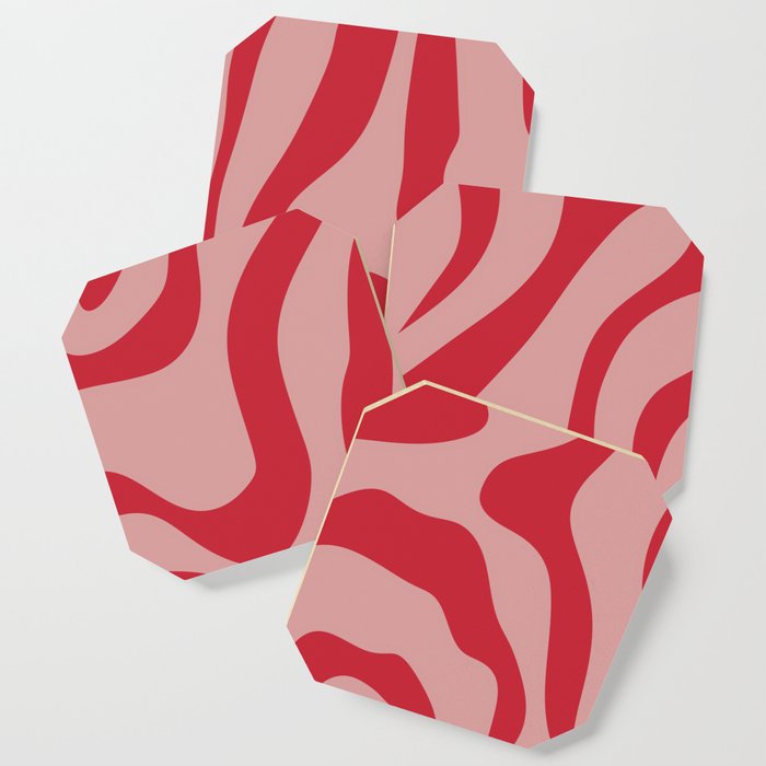 14 Abstract Swirl Shapes 220707 Valourine Digital Design Coaster